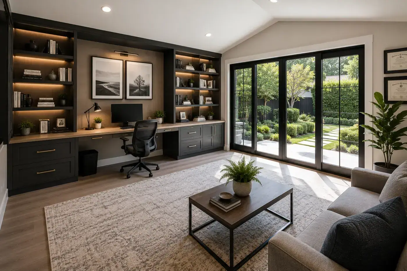 Home office space added during a remodel
