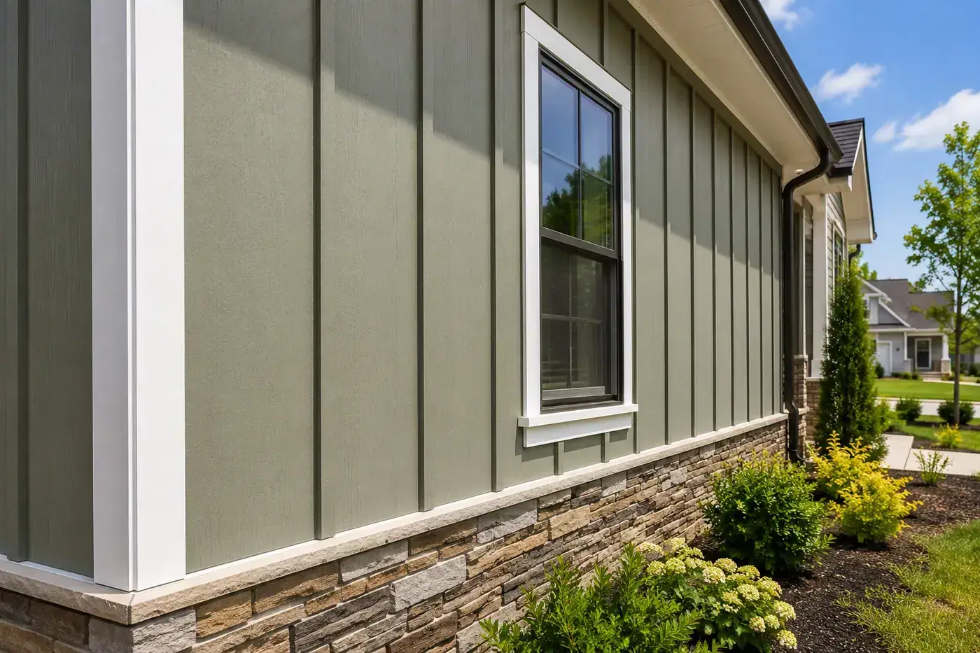 Finished siding project improving curb appeal
